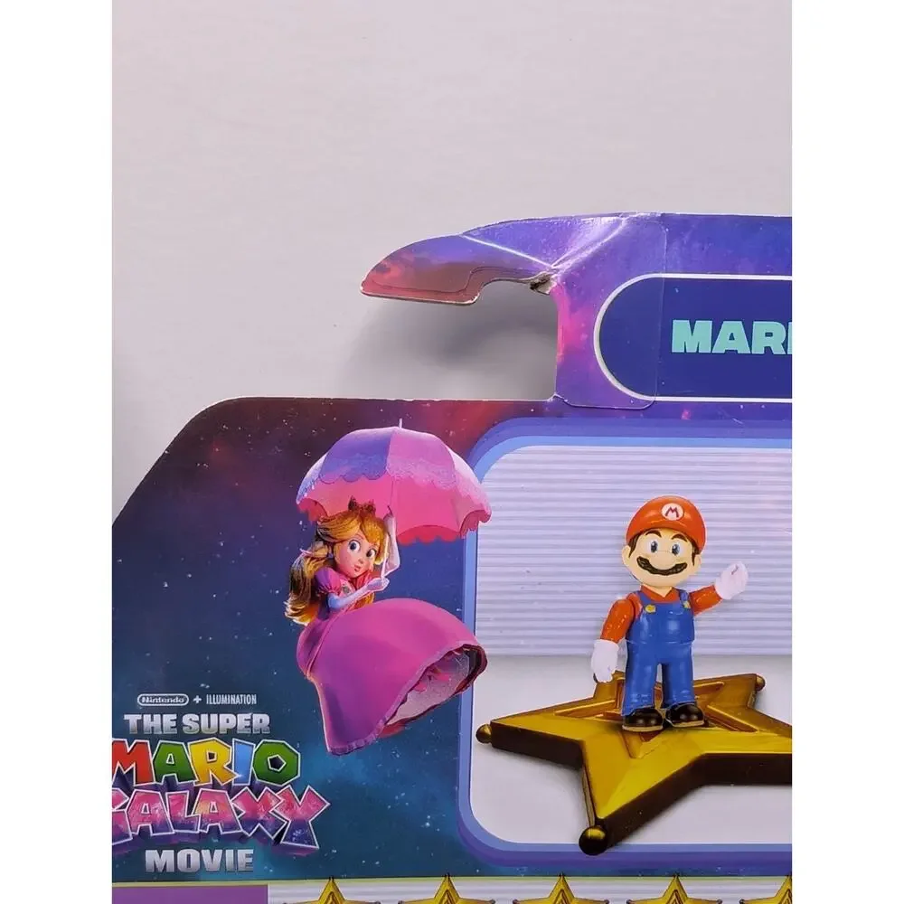 Lot 3 Super Mario Galaxy Movie Figures Mario x2 Yoshi Jakks New